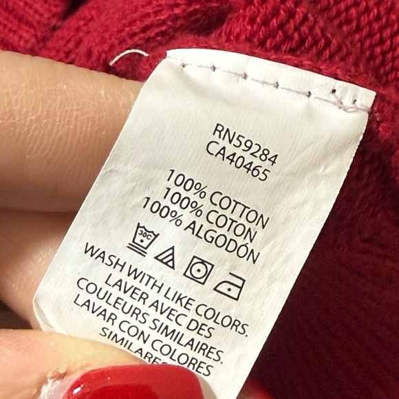 The Children’s Place Red Snowman Fair Isle Quarter Zip Sweater -Boys Size 7/8 - Picture 15 of 15